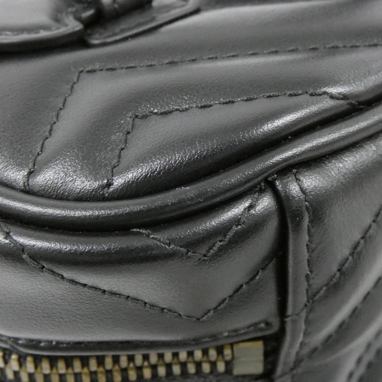 GUCCI GG Marmont 598594 DTDCT Backpack Leather 黑色 皮革 中古品A - 縮圖 5