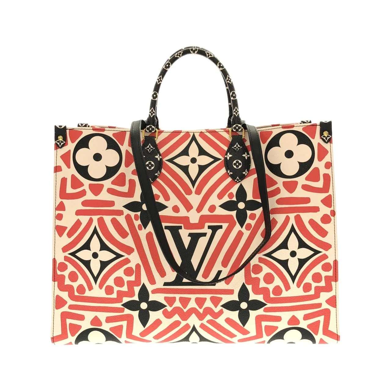 LOUIS VUITTON OnTheGo M45358 Handbag Canvas Rouge