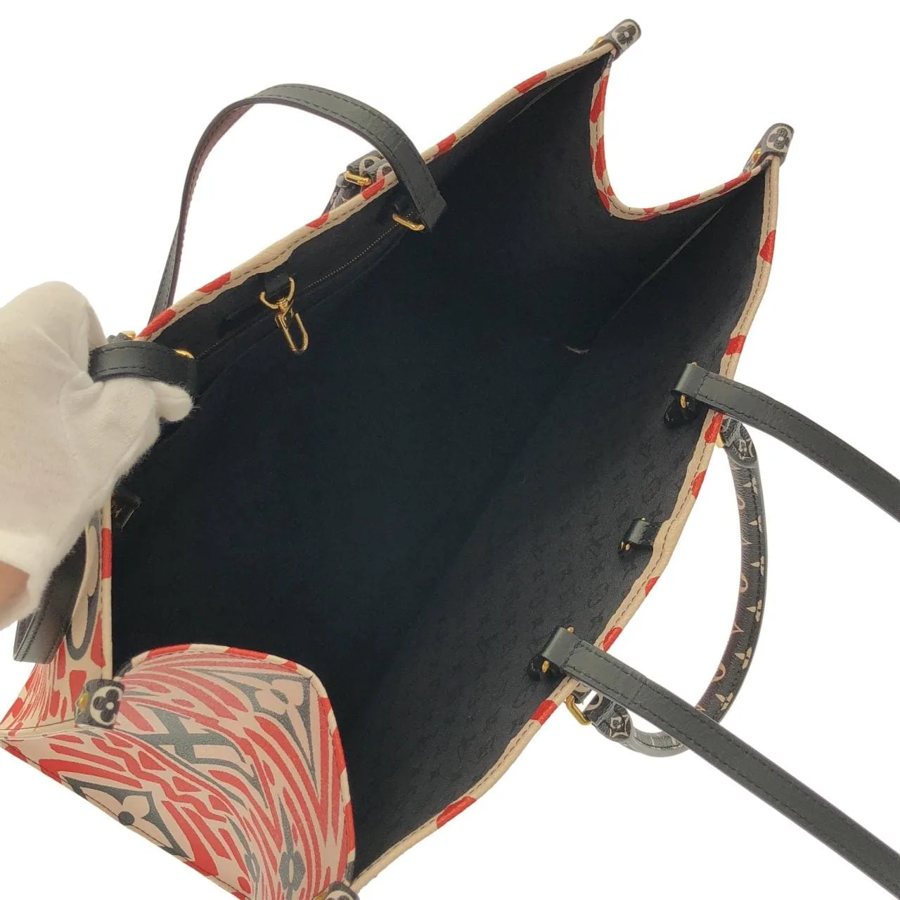 LOUIS VUITTON OnTheGo M45358 Handbag Canvas Rouge Canvas Rank A - Thumbnail 7