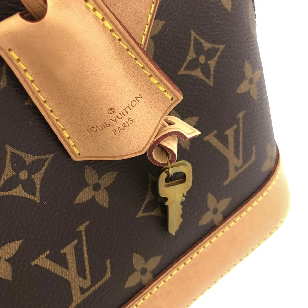 LOUIS VUITTON Alma M53152 Handbag Monogram Black Monogram Rank A - Thumbnail 7