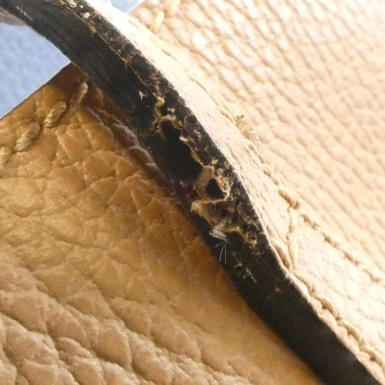 GUCCI 354408 CAO2G Handbag Leather 黑色 皮革 中古品A - 縮圖 5