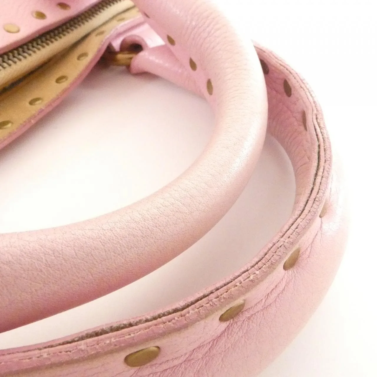 CELINE Boogie Handbag Leather 粉色 皮革 中古品B - 縮圖 7