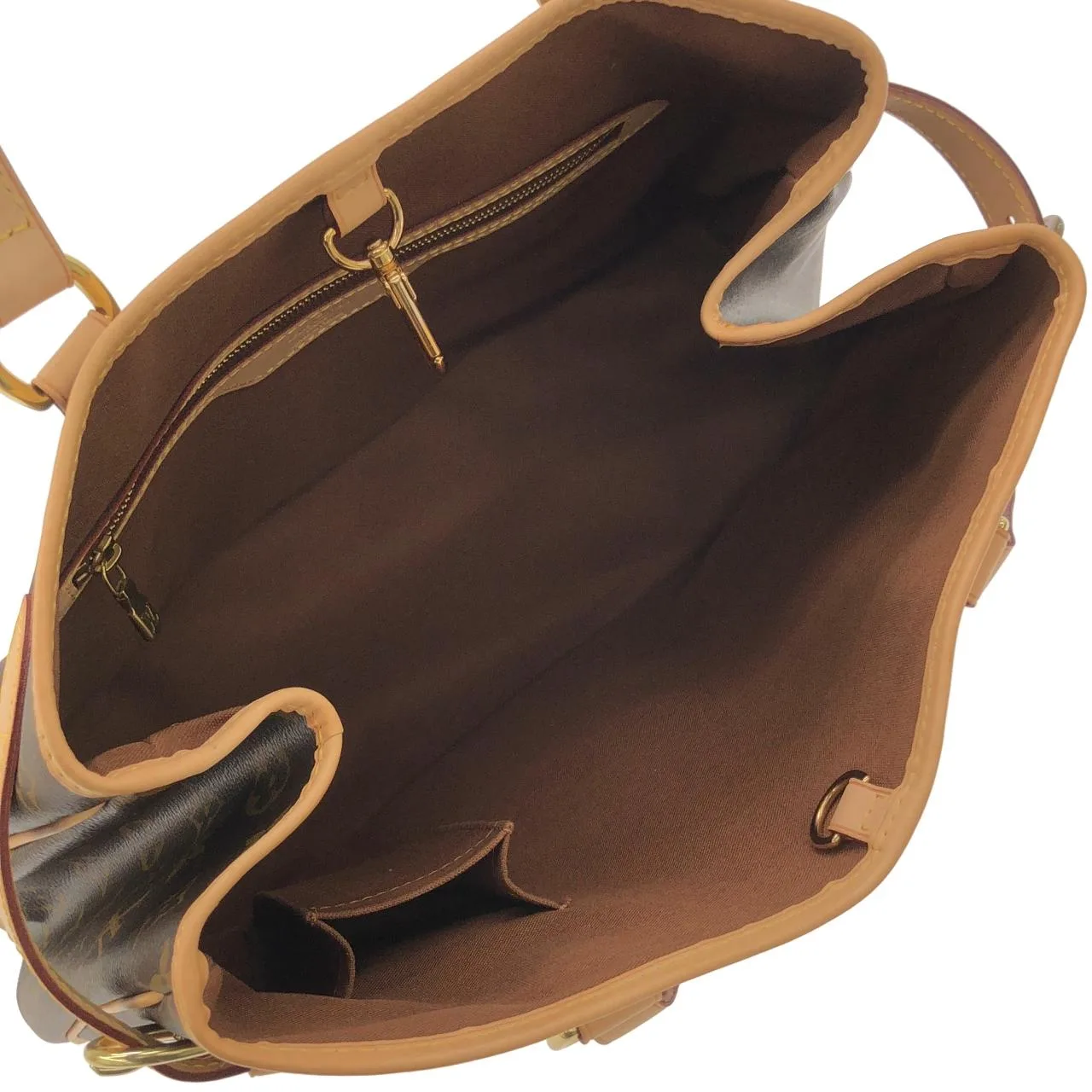 LOUIS VUITTON M51154 Handbag Monogram 黑色 Monogram 中古品A - 縮圖 6