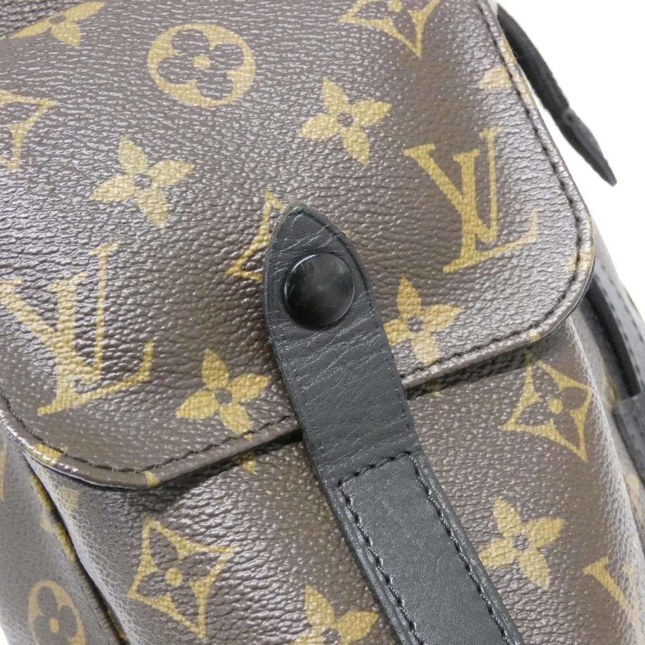 LOUIS VUITTON Christopher M43735 Backpack Monogram 黑色 Monogram 中古品A - 縮圖 4
