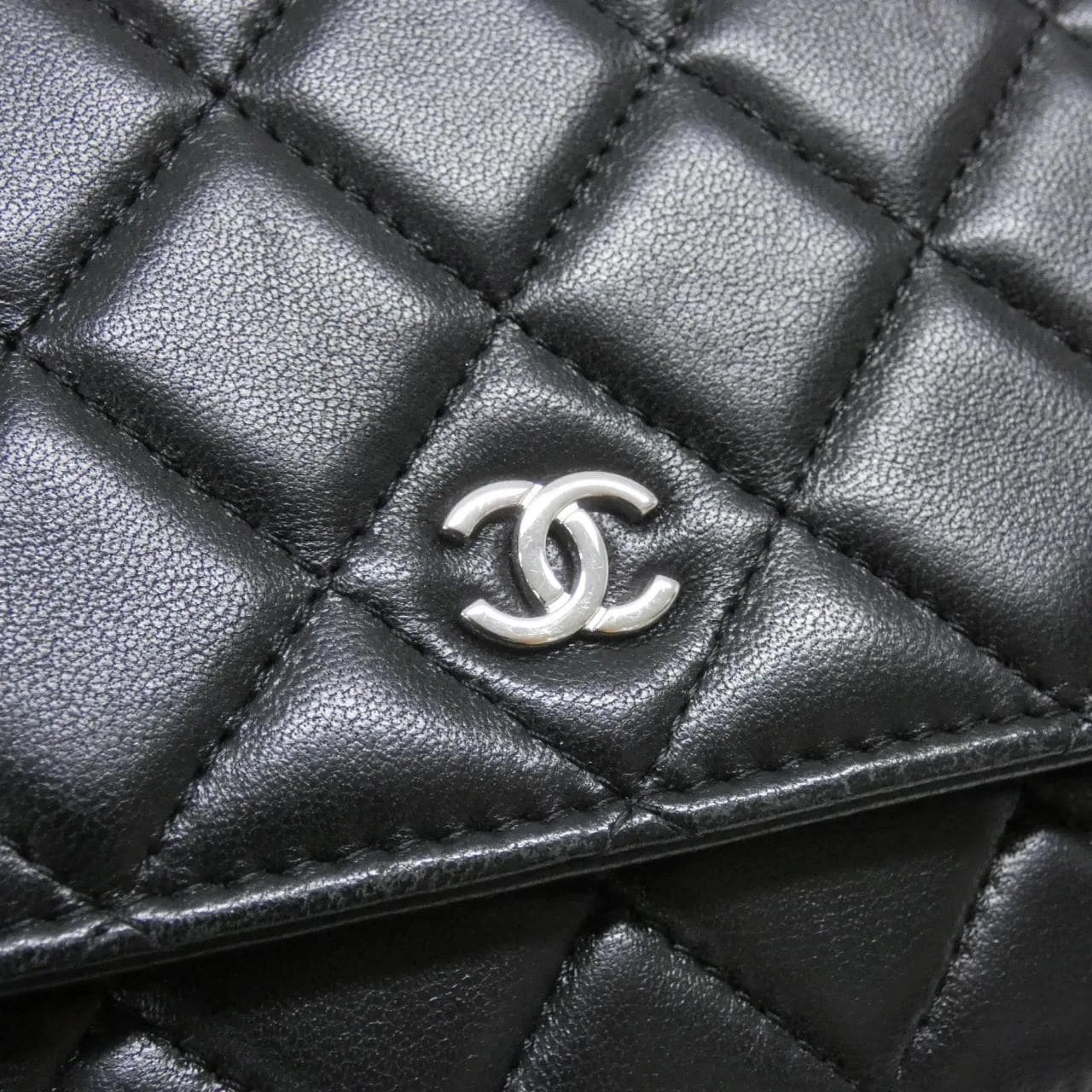 CHANEL Timeless Classic 33814 Wallet Lambskin Black Lambskin Rank A - Thumbnail 5