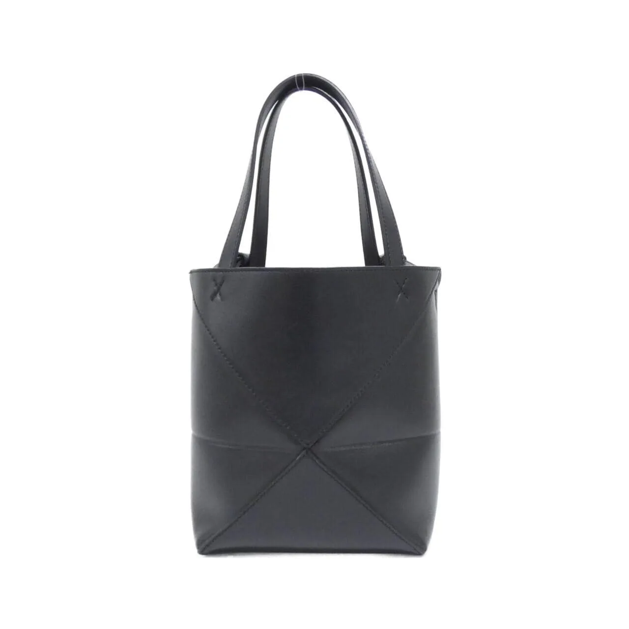 LOEWE Puzzle A657V25X01 Tote Black Rank A - Thumbnail 2