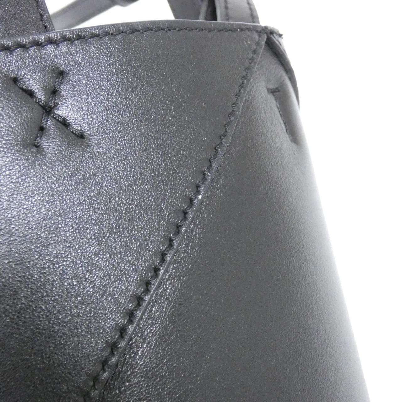 LOEWE Puzzle A657V25X01 Tote Black Rank A - Thumbnail 4