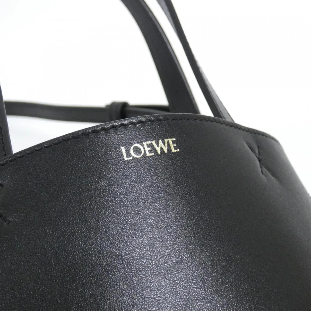 LOEWE Puzzle A657V25X01 Tote Black Rank A - Thumbnail 6