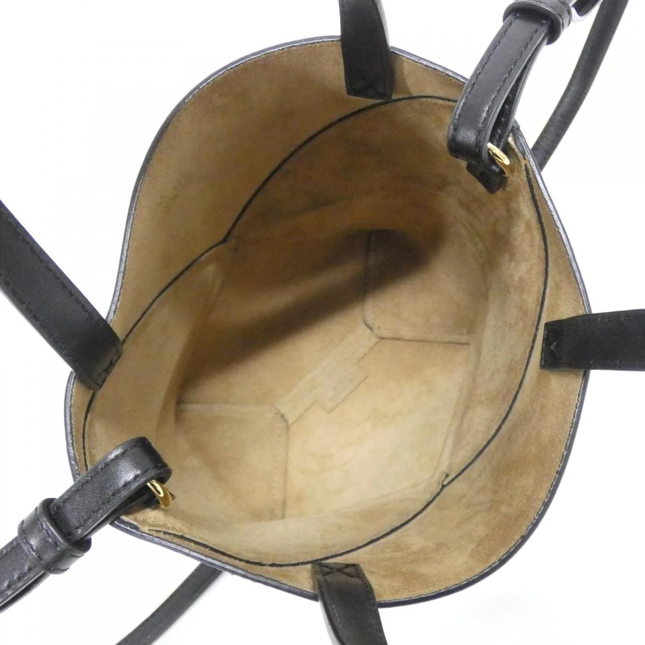 LOEWE Puzzle A657V25X01 Tote Black Rank A - Thumbnail 9