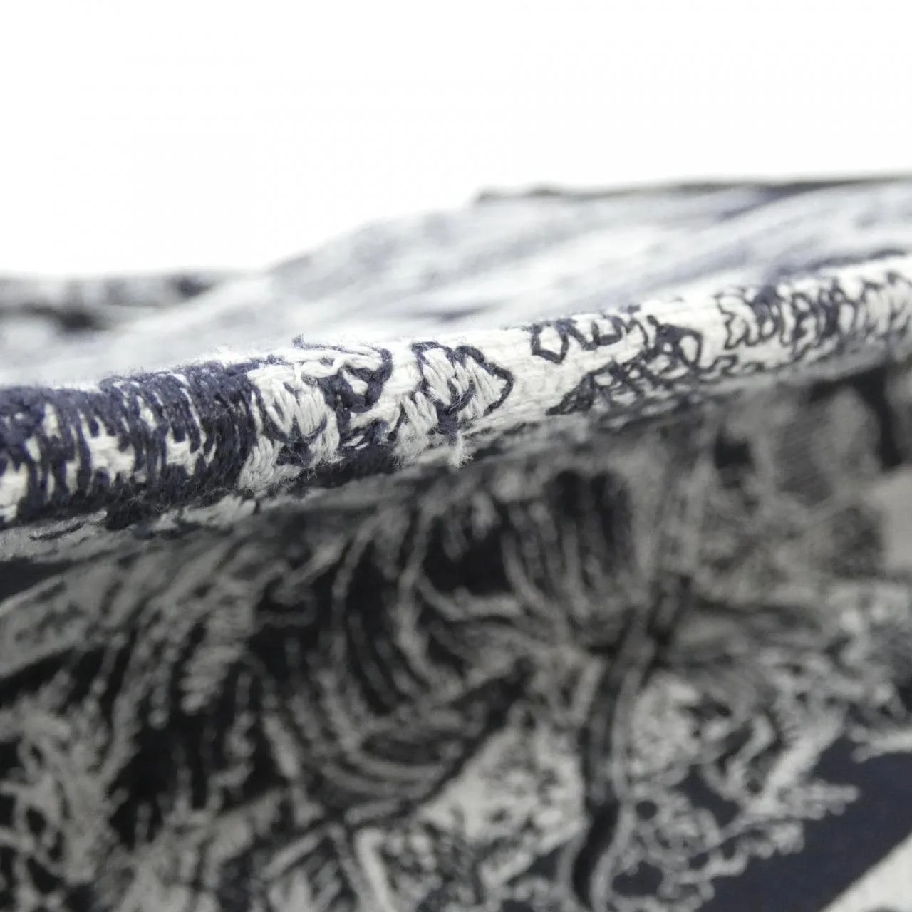 DIOR Book Tote M1296ZRGO Tote Canvas 藍色 帆布 中古品A - 縮圖 3