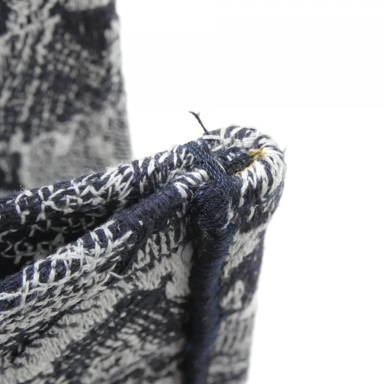 DIOR Book Tote M1296ZRGO Tote Canvas 藍色 帆布 中古品A - 縮圖 5