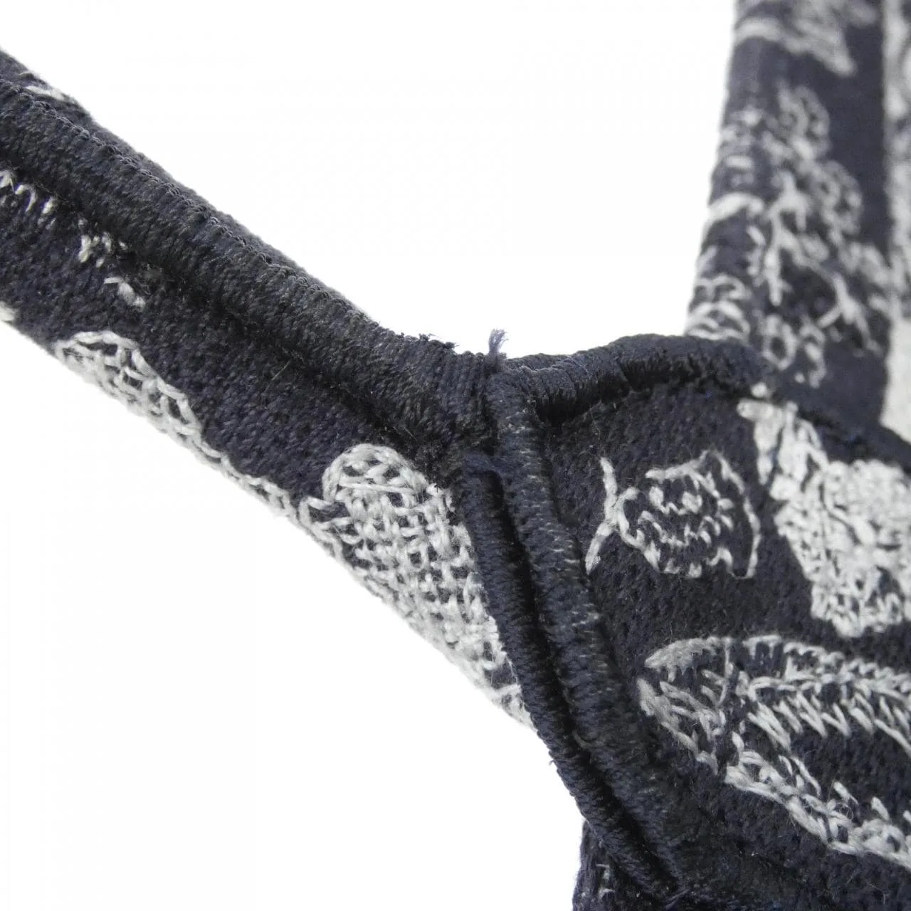 DIOR Book Tote M1296ZRGO Tote Canvas 藍色 帆布 中古品A - 縮圖 6