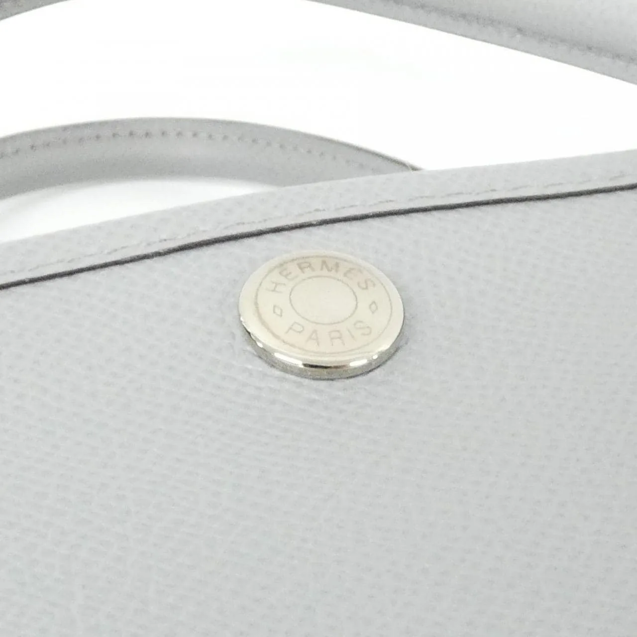 HERMES Garden Party 069574CK Tote Epsom Blue Epsom Leather Rank A - Thumbnail 4