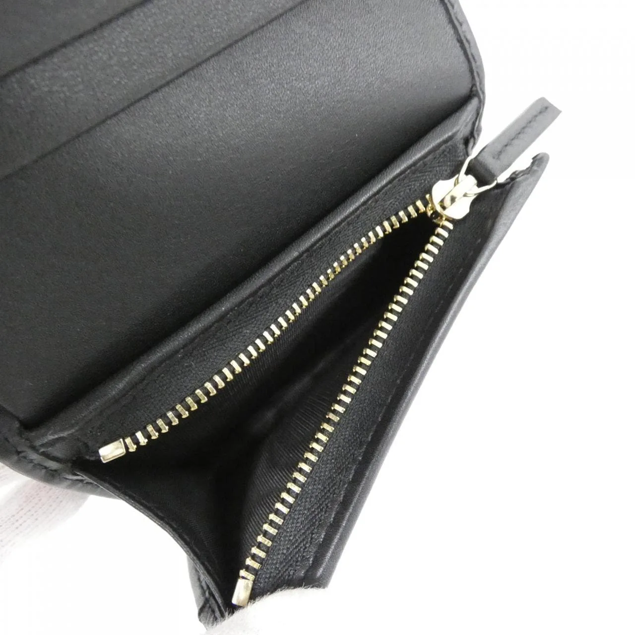 GUCCI 621887 FAD6L Wallet Canvas 黑色 帆布 中古品A - 縮圖 5