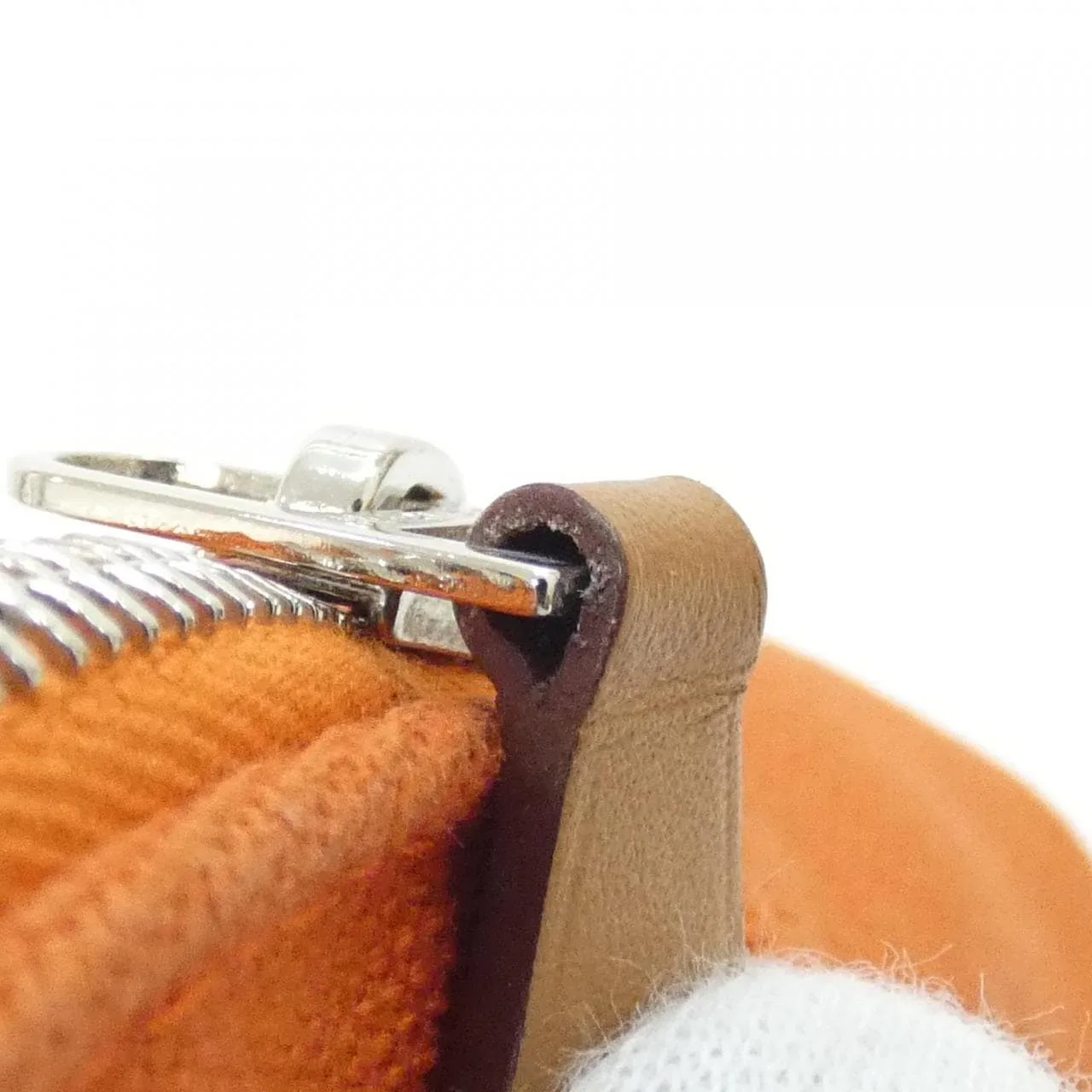 HERMES Bolide 103772M Pouch Canvas Orange Canvas Rank A - Thumbnail 7