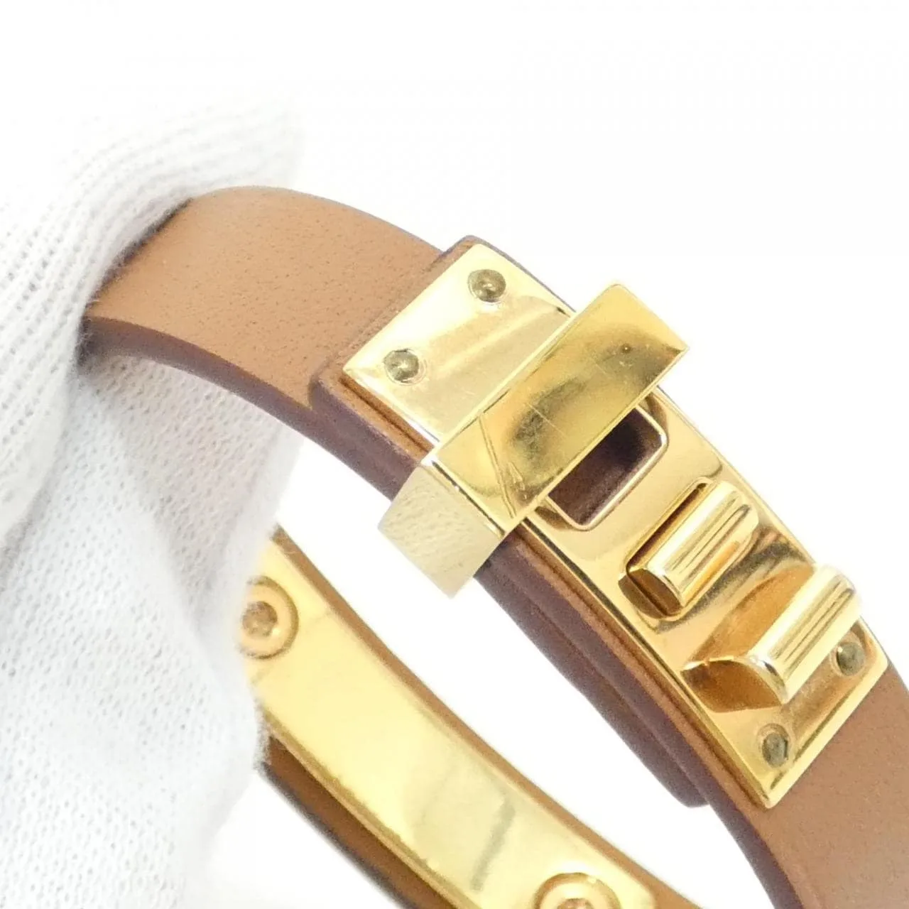 HERMES 081861CC Accessories Swift Gold Swift Leather Rank A - Thumbnail 5