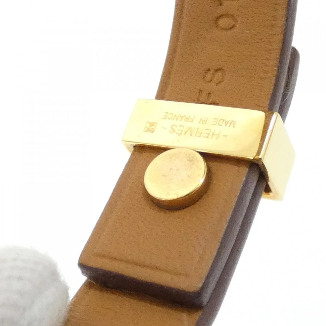 HERMES 081861CC Accessories Swift Gold Swift Leather Rank A - Thumbnail 7
