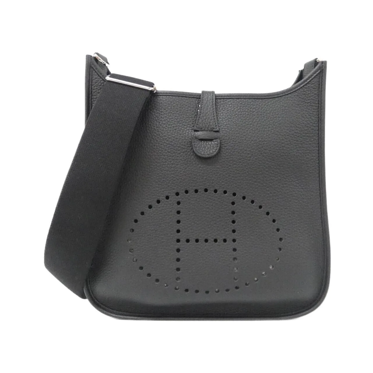 HERMES Evelyne 056277CK Shoulder Clemence Black