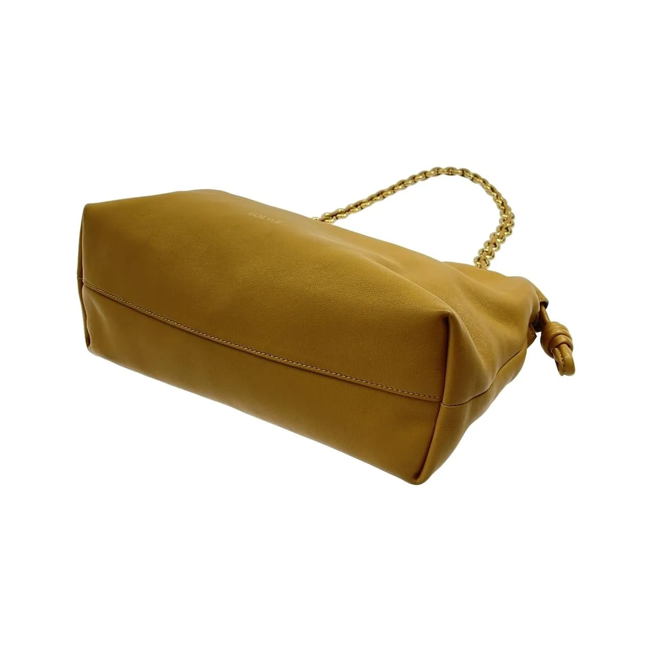 LOEWE Flamenco A411FCRX02 手提包 羊皮 黑色 羊皮 中古品A - 縮圖 2