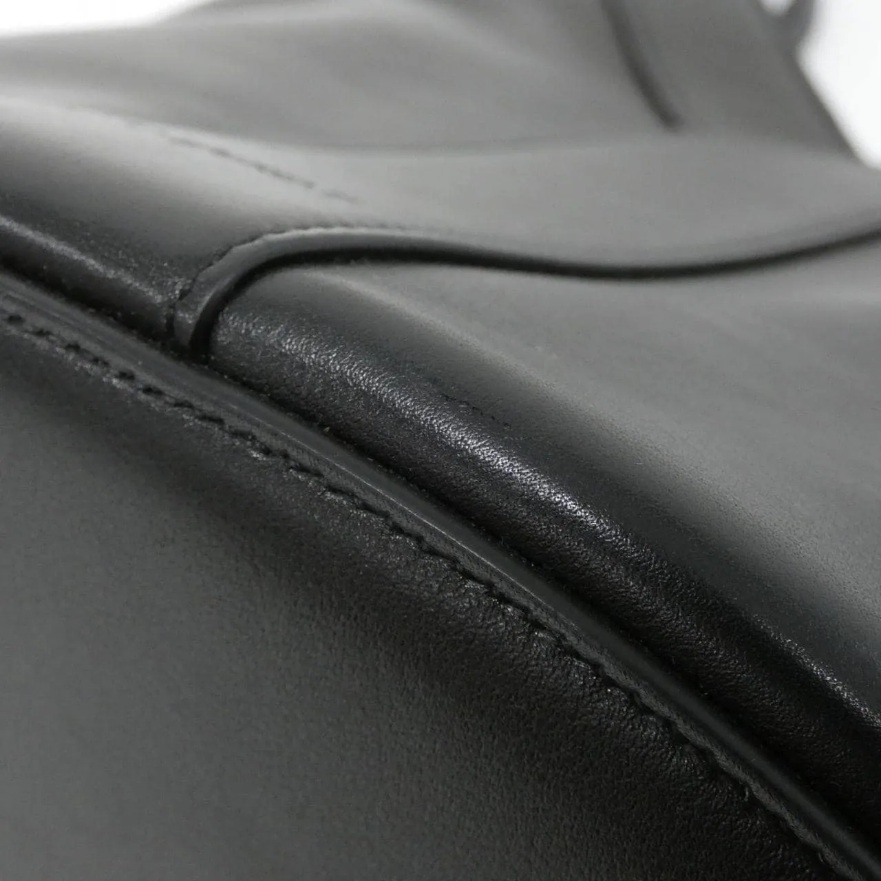 SAINT LAURENT 840891 AAEZC Shoulder Leather 黑色 皮革 中古品A - 縮圖 3