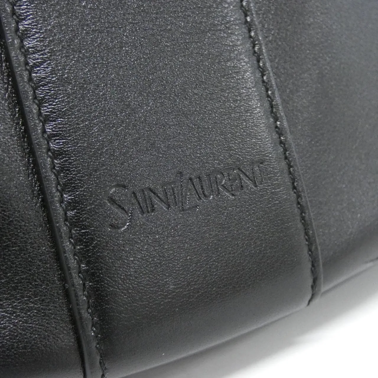 SAINT LAURENT 840891 AAEZC Shoulder Leather 黑色 皮革 中古品A - 縮圖 4