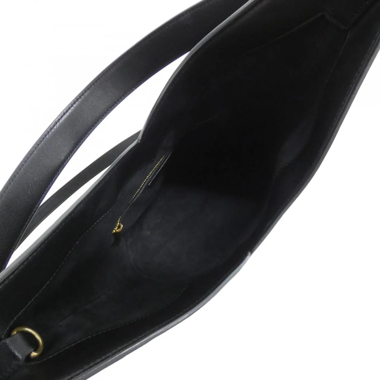 SAINT LAURENT 840891 AAEZC Shoulder Leather 黑色 皮革 中古品A - 縮圖 8