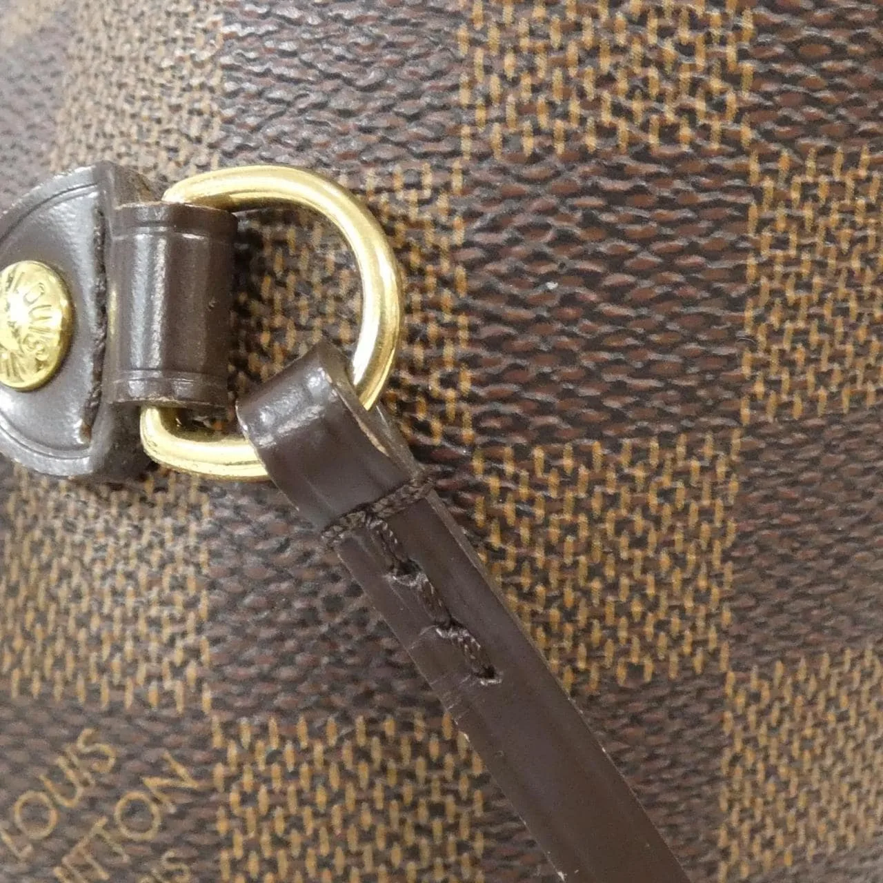 LOUIS VUITTON Neverfull N51105 Tote Damier 黑色 Damier 中古品A - 縮圖 3