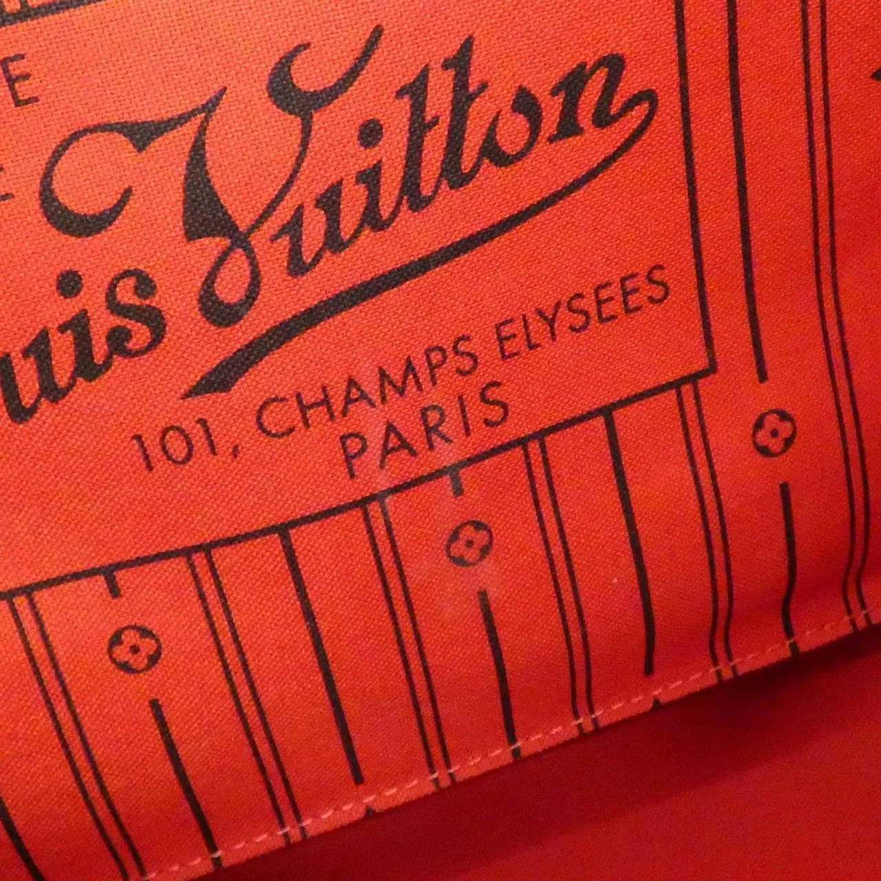 LOUIS VUITTON Neverfull N51105 Tote Damier 黑色 Damier 中古品A - 縮圖 9