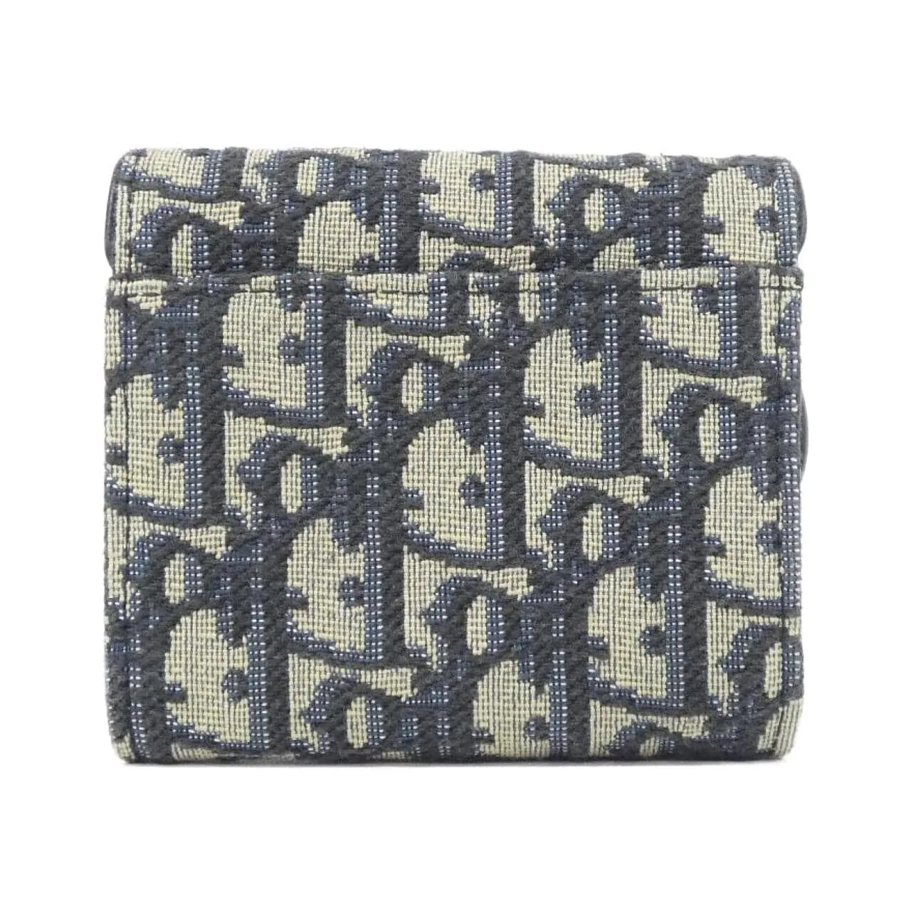 DIOR Saddle S5652CTZQ Wallet Canvas 黑色 帆布 中古品A - 縮圖 2