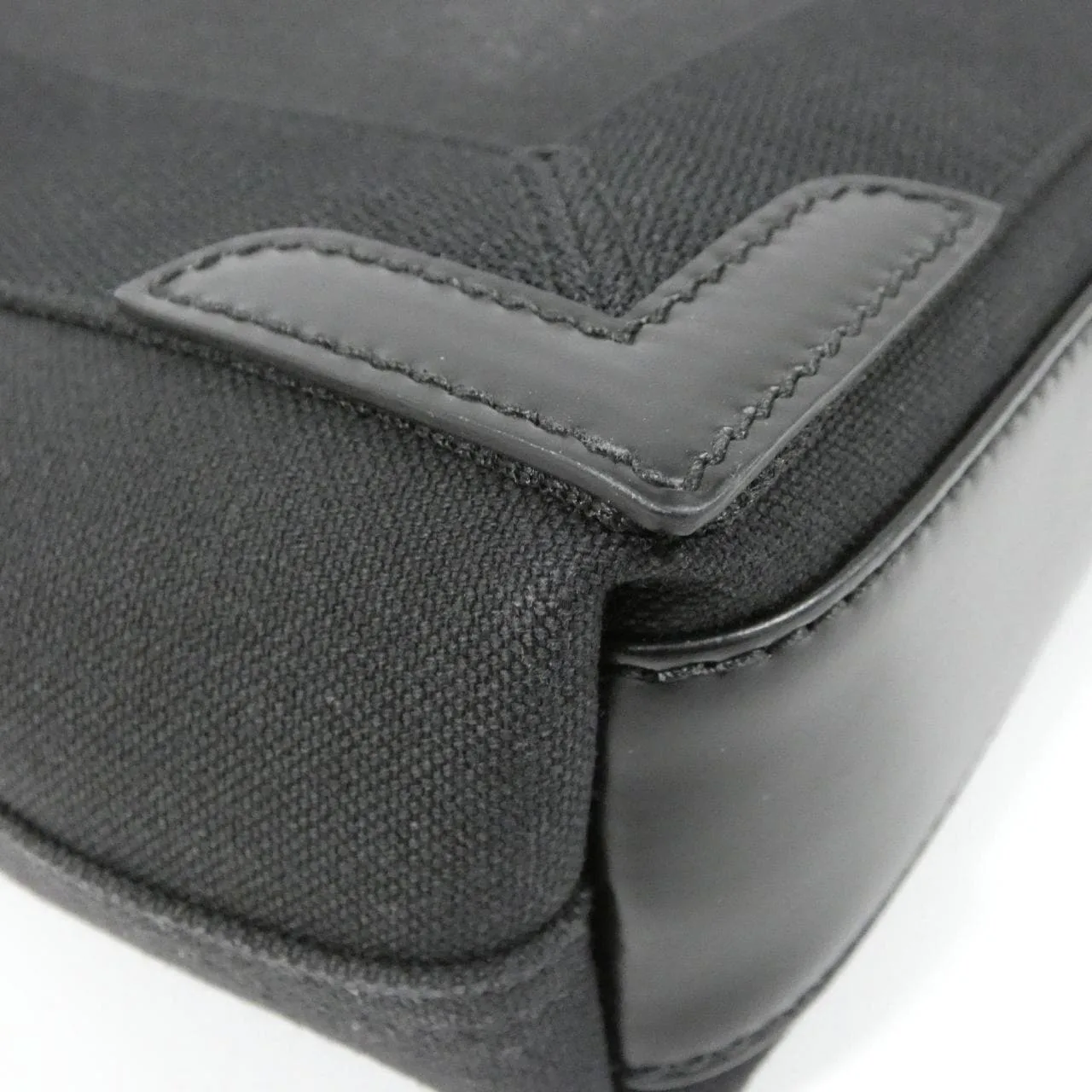 BALENCIAGA 390346 2HH3N Handbag Canvas 深藍色 帆布 中古品A - 縮圖 3