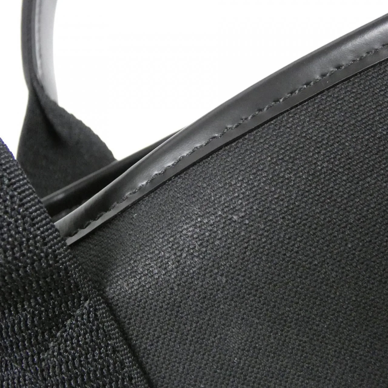 BALENCIAGA 390346 2HH3N Handbag Canvas 深藍色 帆布 中古品A - 縮圖 5