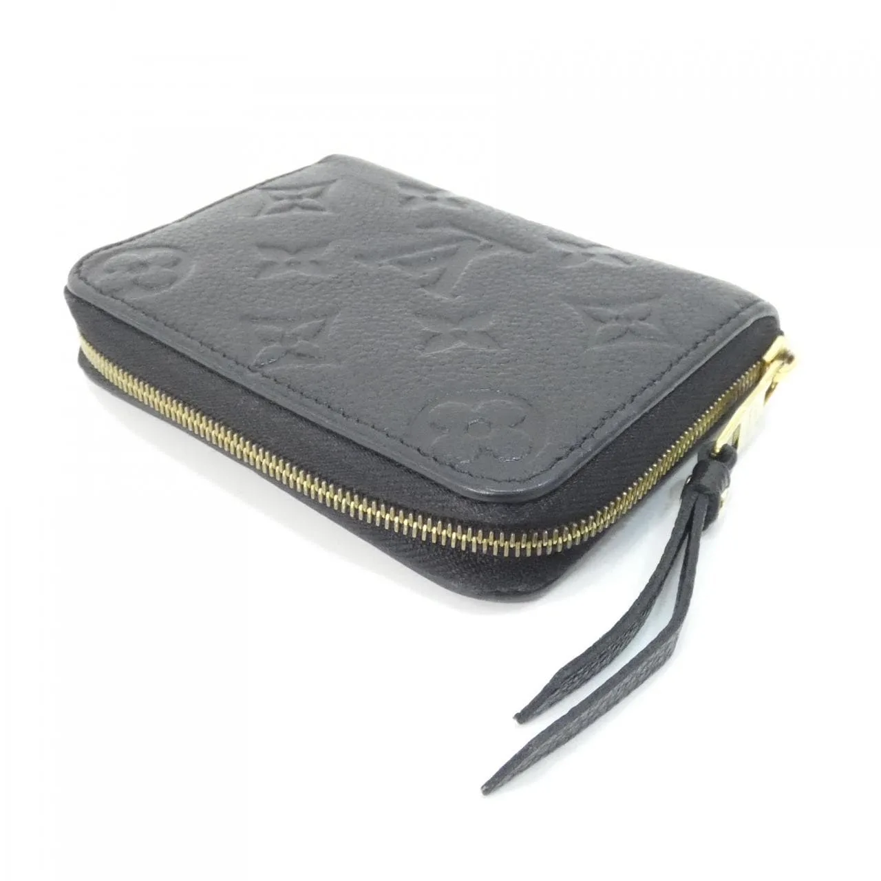 LOUIS VUITTON M60574 Coin Case Monogram 黑色 Monogram 中古品B - 縮圖 2