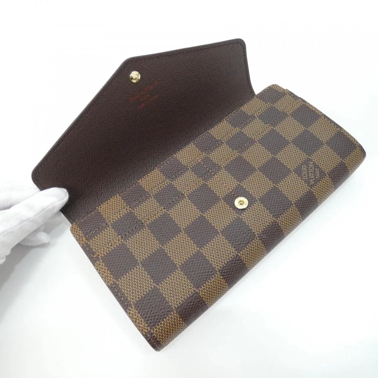 LOUIS VUITTON N63209 Wallet Damier Black Damier Rank A - Thumbnail 5