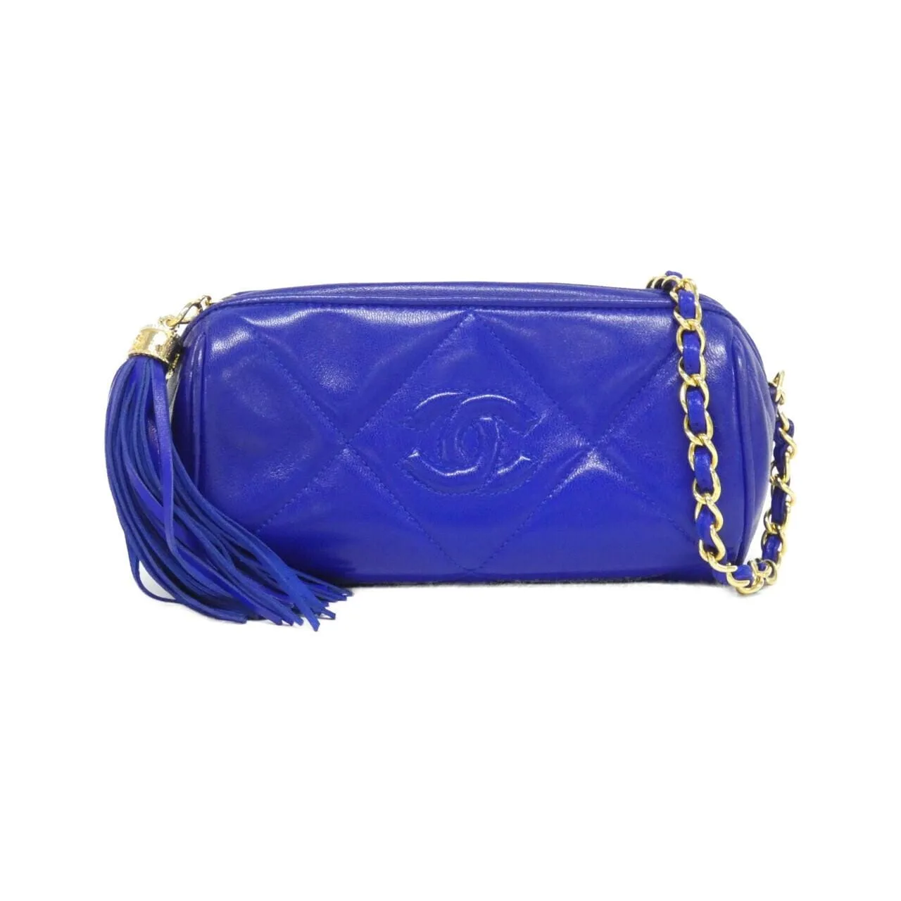 CHANEL 肩背包 羊皮 Blue