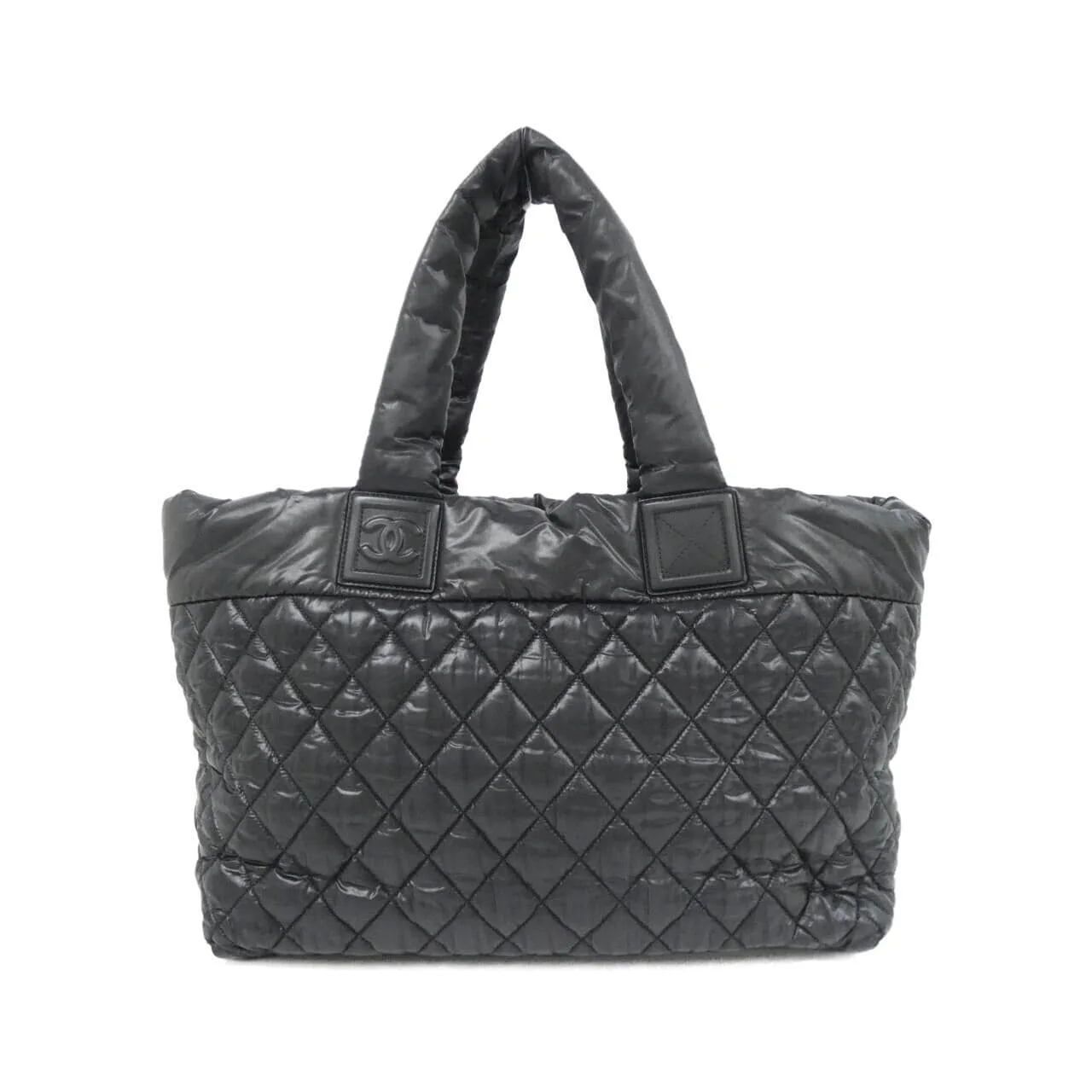 CHANEL 48611 Handbag Nylon 黑色 尼龍 中古品A - 縮圖 2