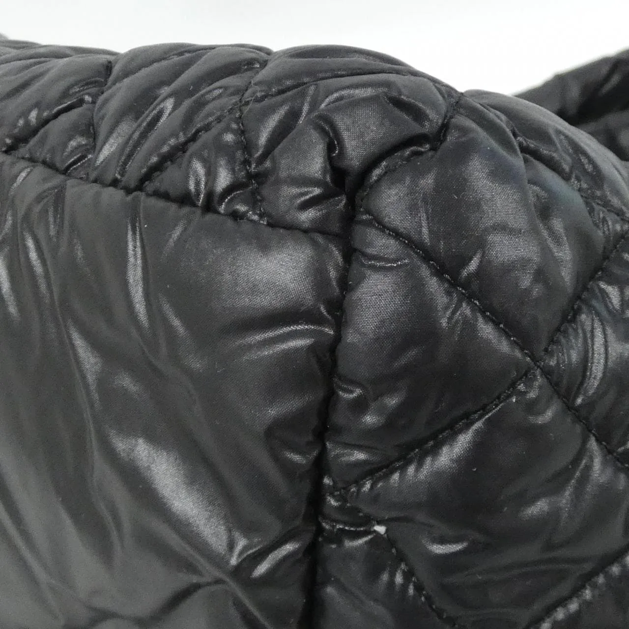 CHANEL 48611 Handbag Nylon 黑色 尼龍 中古品A - 縮圖 3