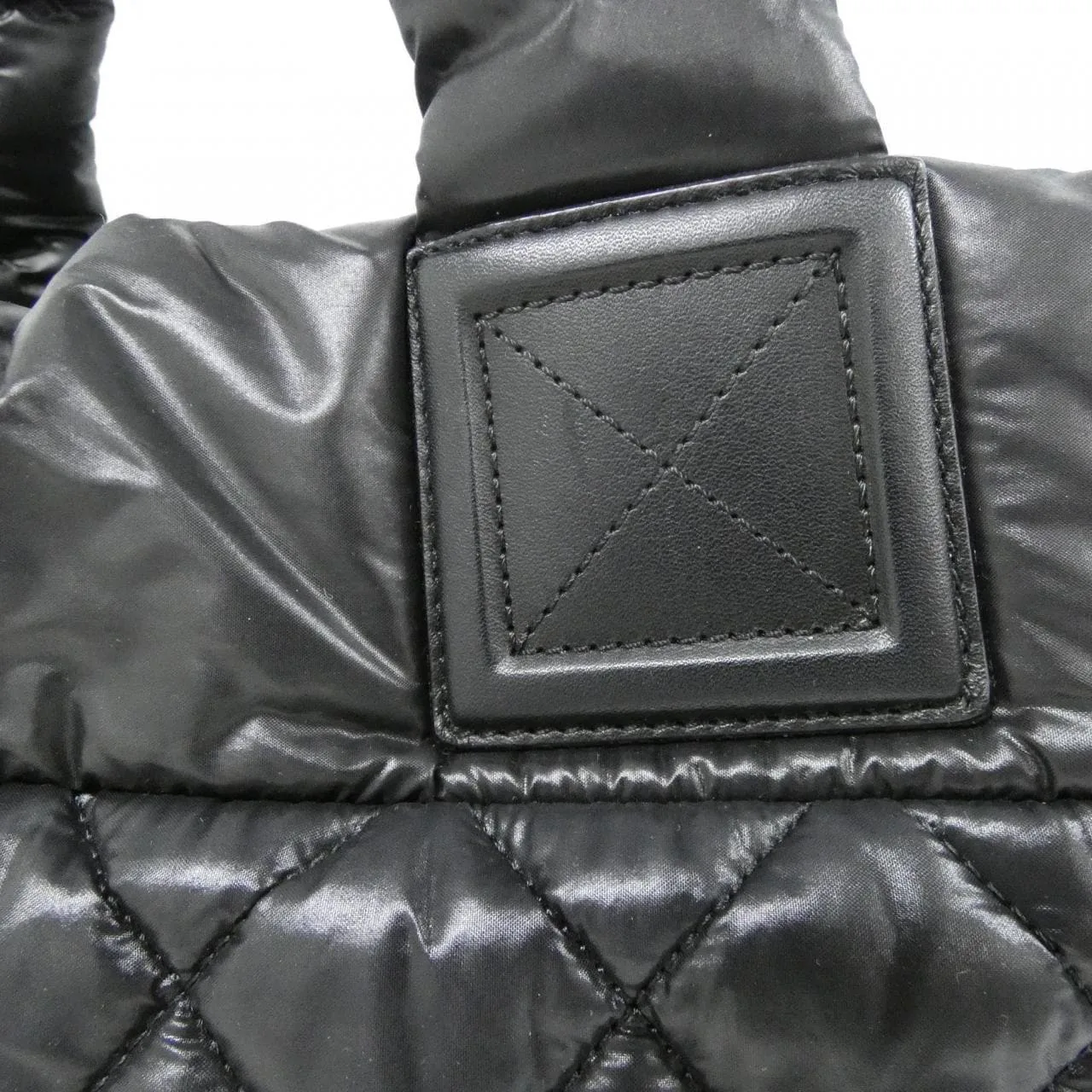 CHANEL 48611 Handbag Nylon 黑色 尼龍 中古品A - 縮圖 6