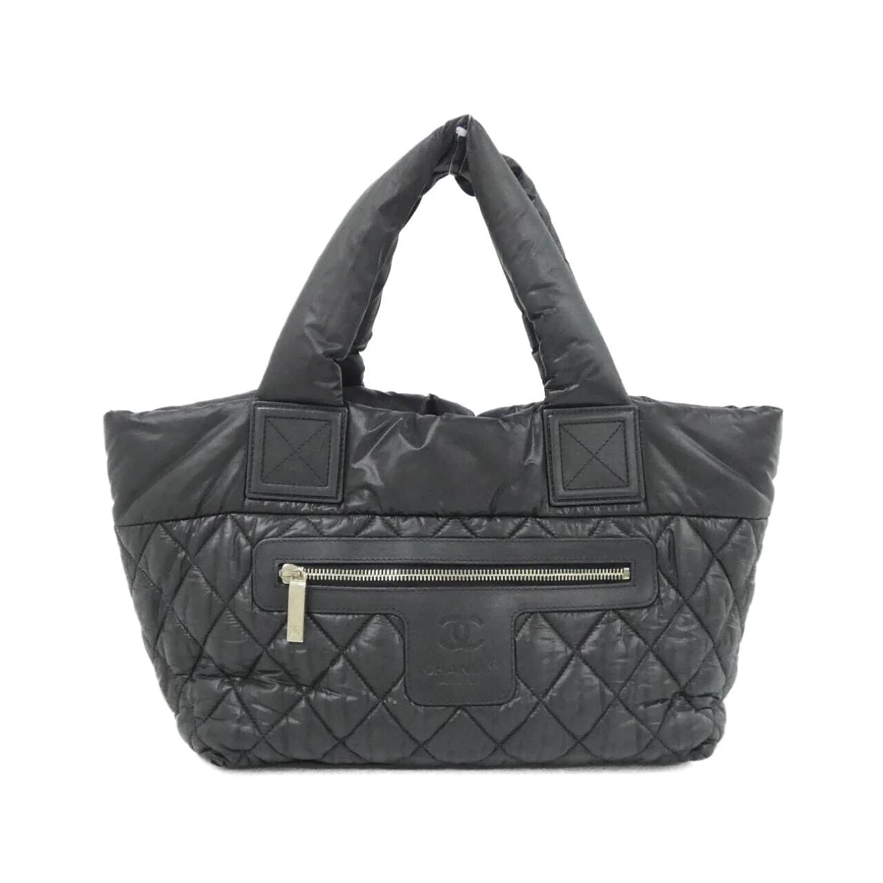 CHANEL Deauville 48610 Handbag Nylon Black