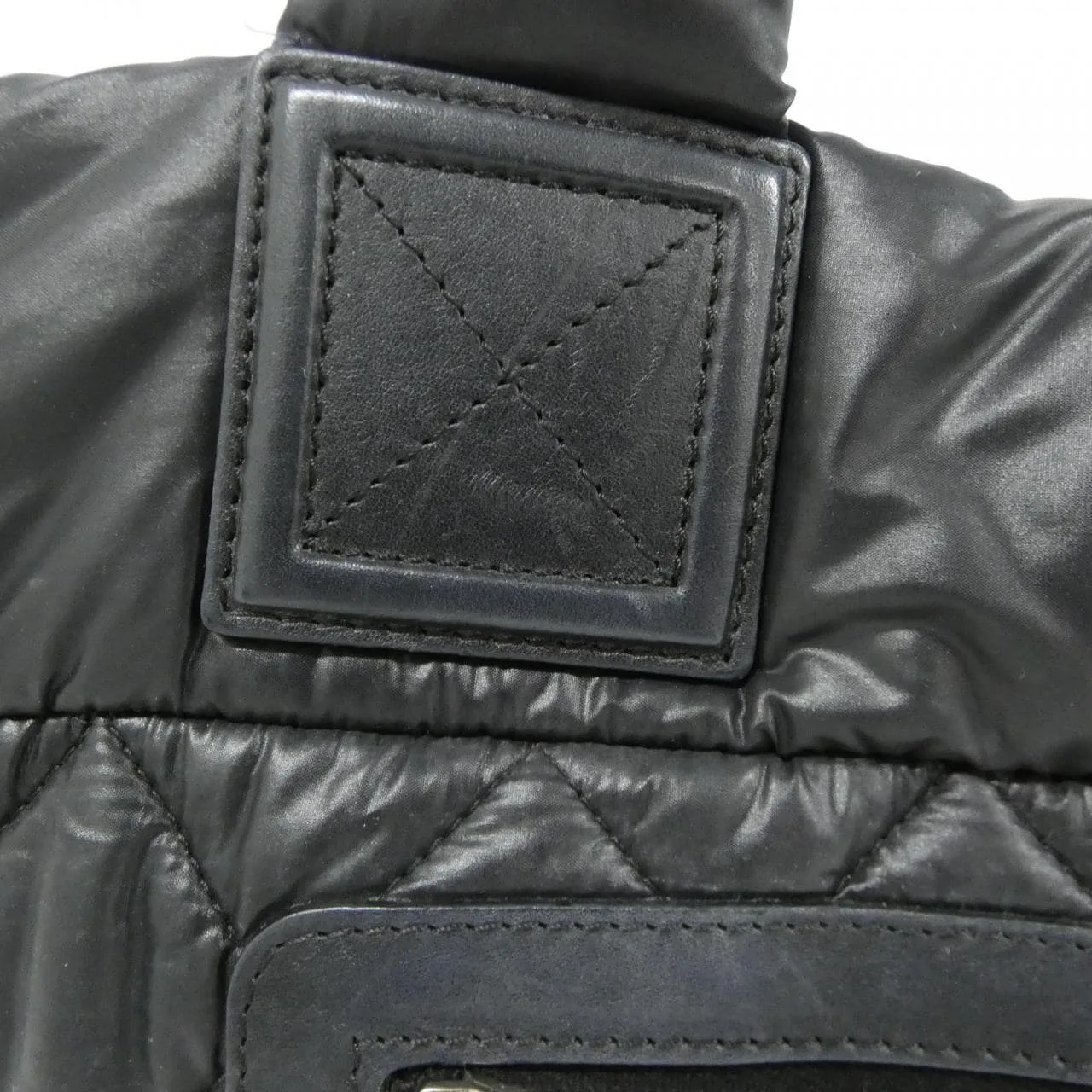 CHANEL Deauville 48610 Handbag Nylon 黑色 尼龍 中古品A - 縮圖 5