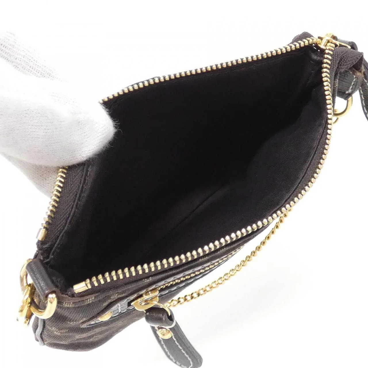 LOUIS VUITTON Pochette M95668 Pochette Monogram 黑色 Monogram 中古品A - 縮圖 7