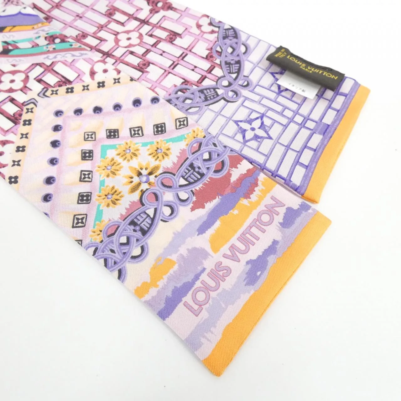 LOUIS VUITTON M74872 Scarf 黑色 中古品A - 縮圖 2