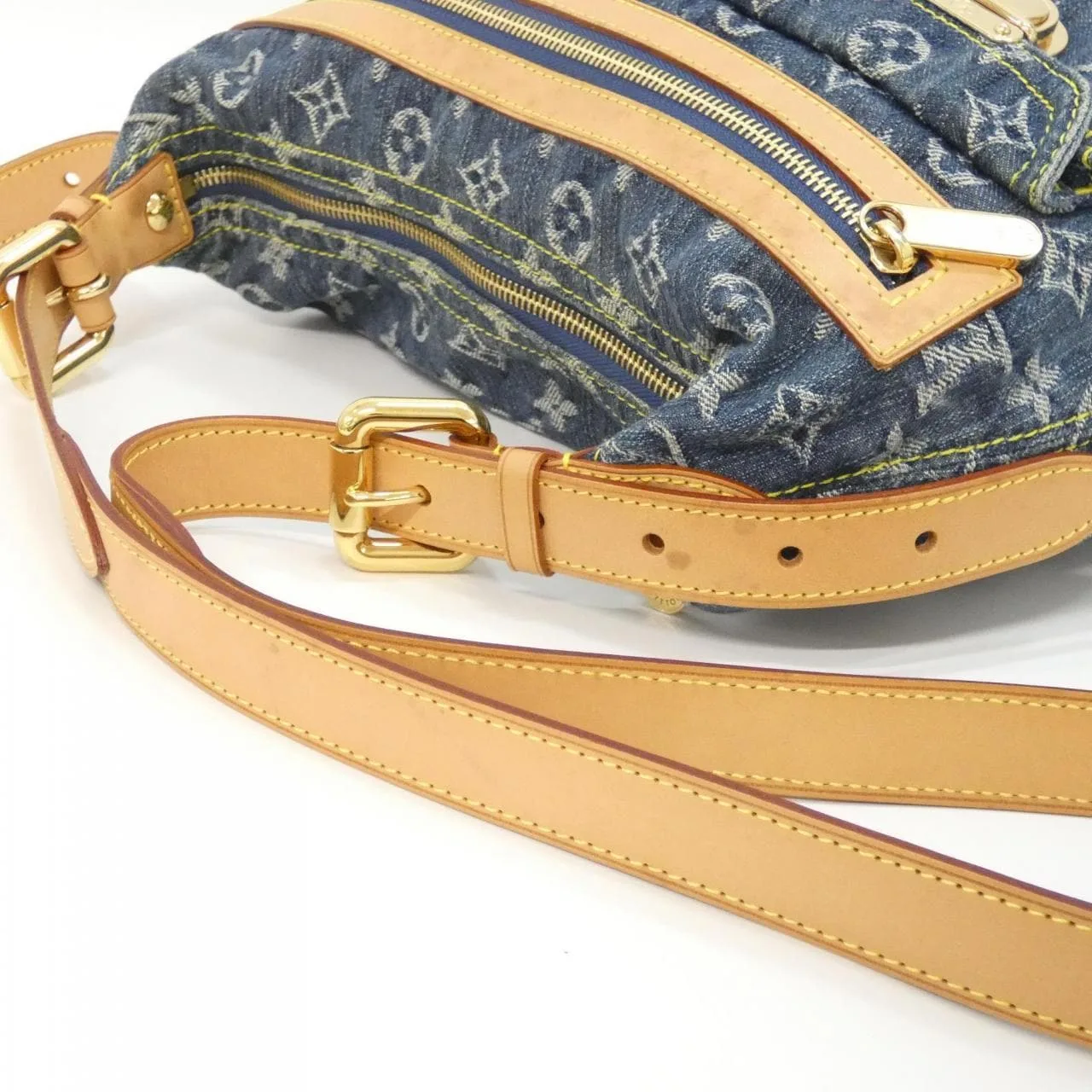 LOUIS VUITTON M95049+J54316 Shoulder Monogram 藍色 Monogram 中古品A - 縮圖 6