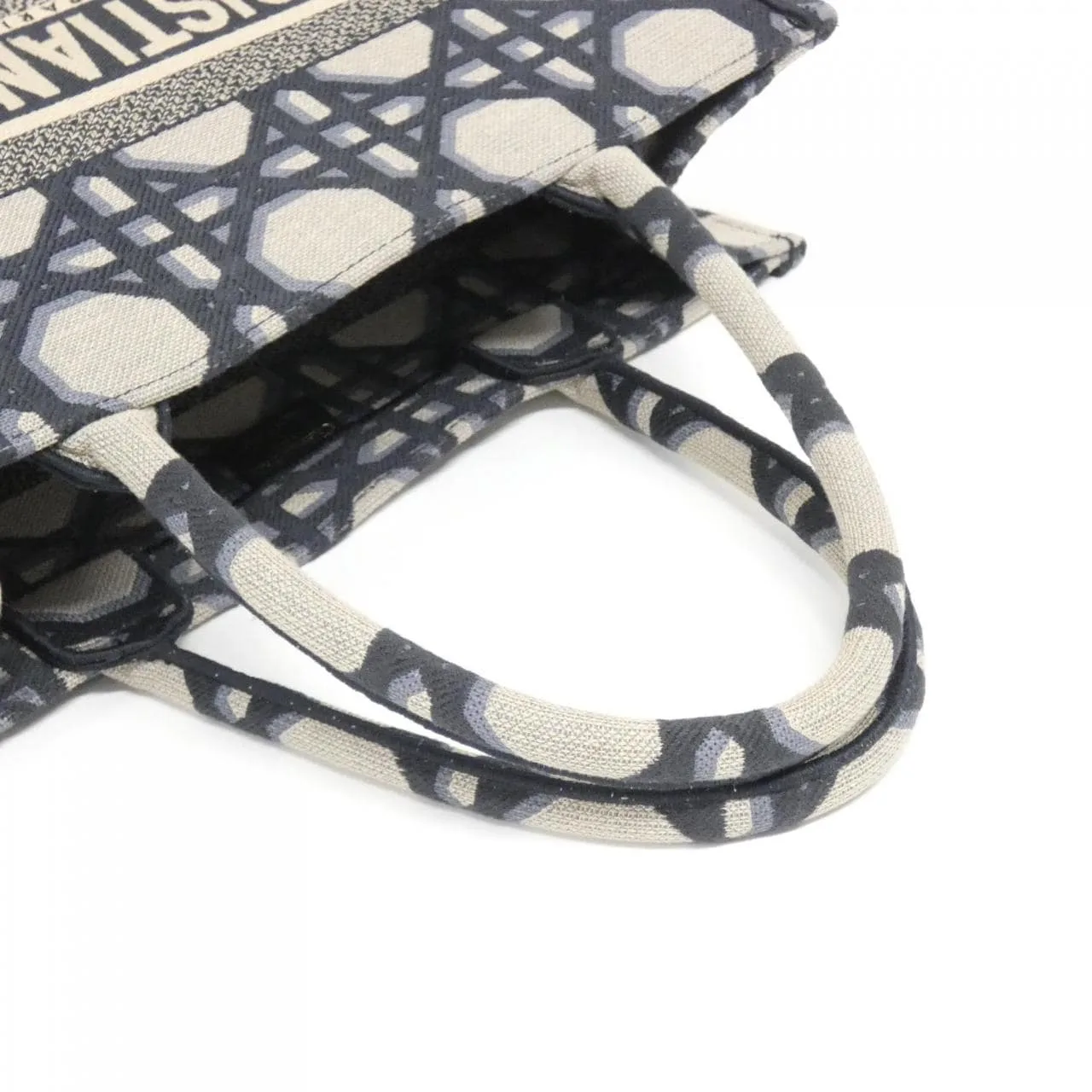 DIOR Book Tote M1296ZZAU Tote Canvas Blue Canvas Rank A - Thumbnail 5