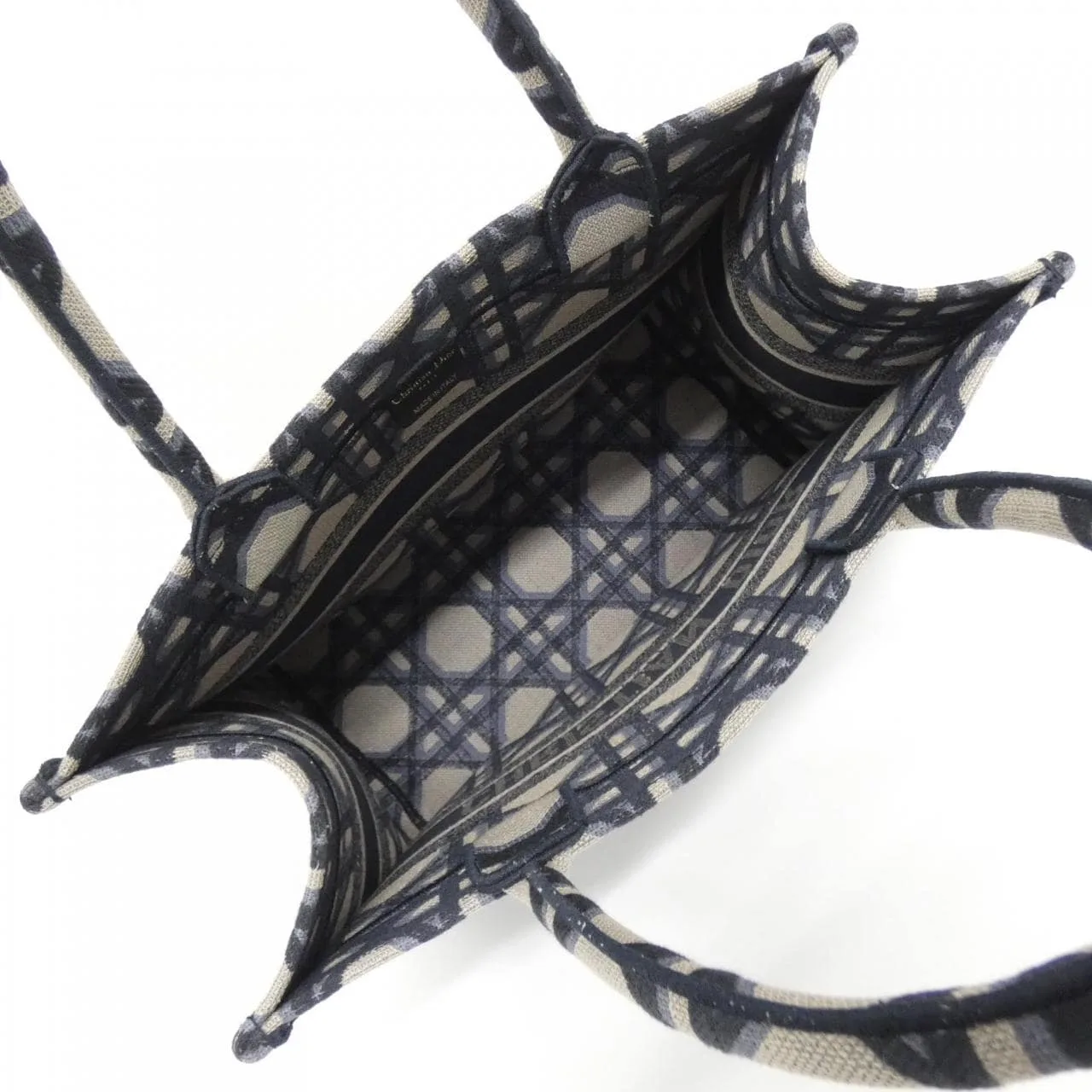 DIOR Book Tote M1296ZZAU Tote Canvas Blue Canvas Rank A - Thumbnail 6