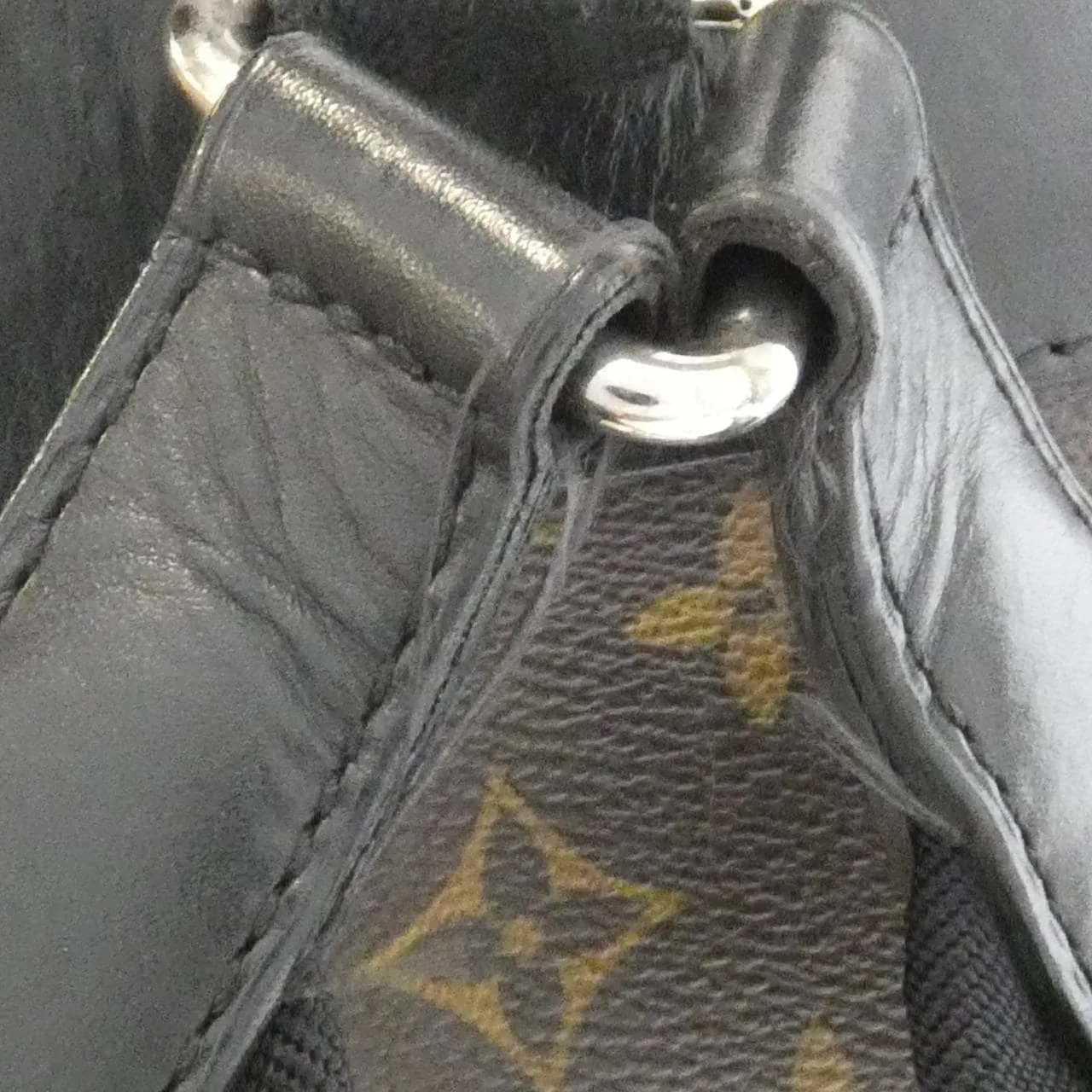 LOUIS VUITTON Christopher M43735 Backpack Monogram 黑色 Monogram 中古品B - 縮圖 7