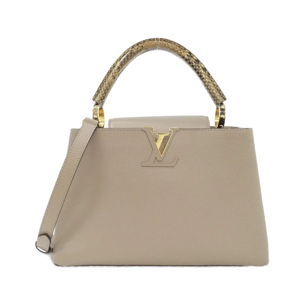 LOUIS VUITTON Capucines N92802 Handbag Leather