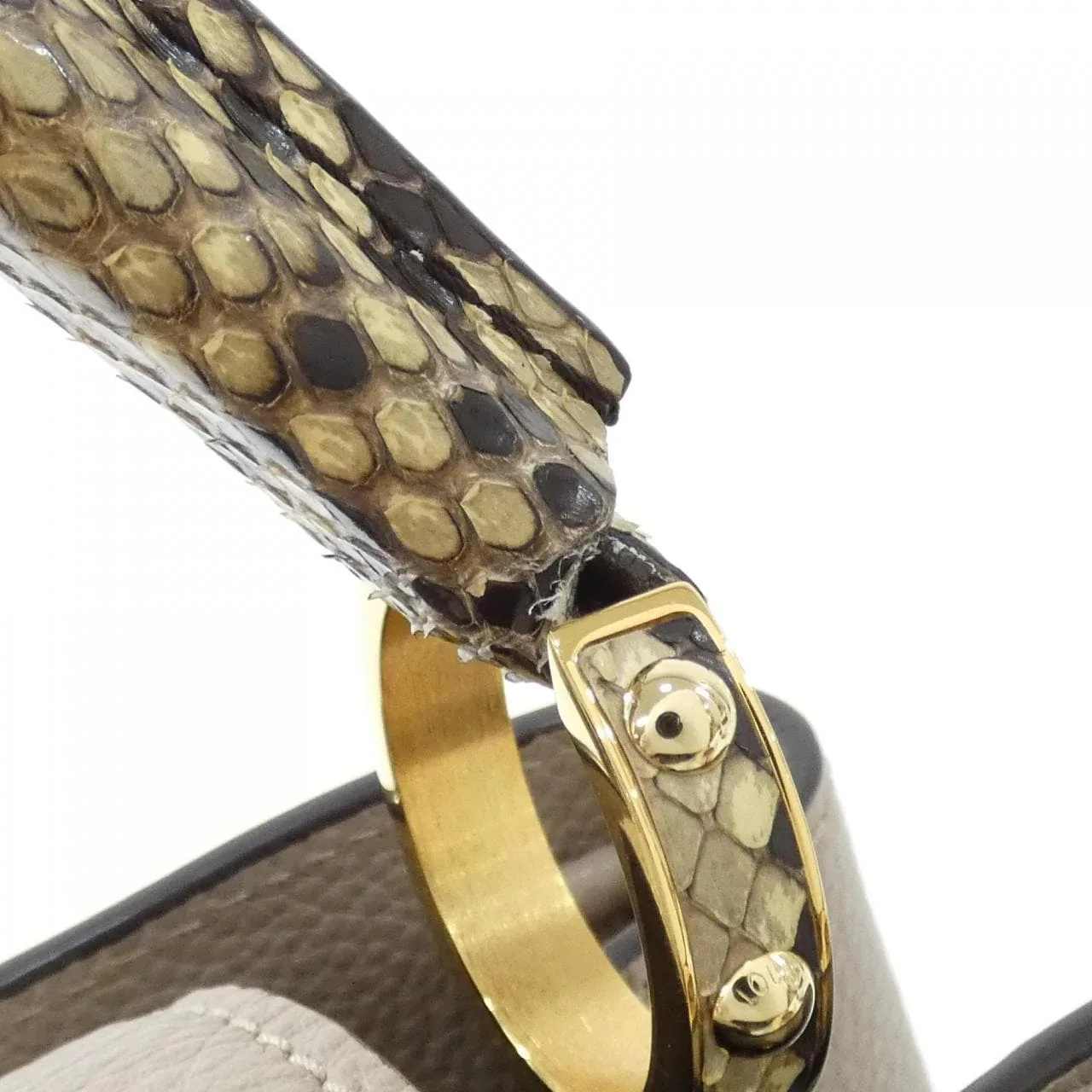 LOUIS VUITTON Capucines N92802 Handbag Leather Black Leather Rank A - Thumbnail 6