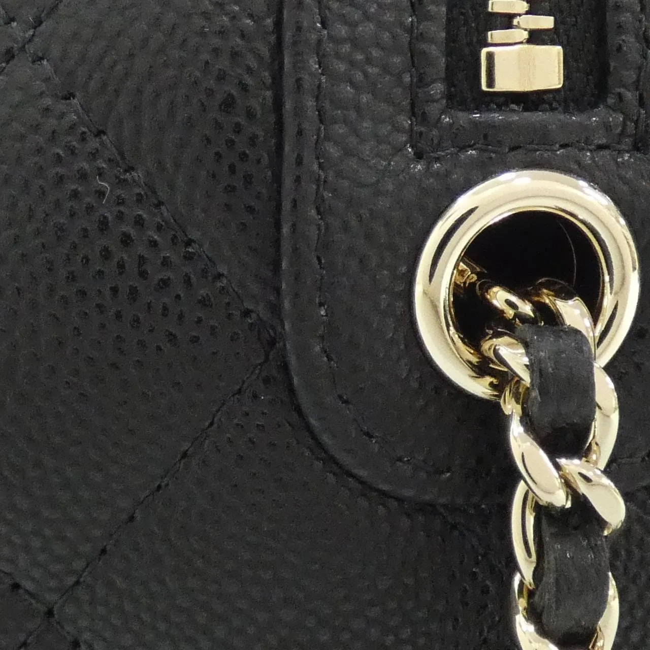 CHANEL Timeless Classic AP4474 Handbag Grained Calfskin Black Grained Calfskin Rank A - Thumbnail 6