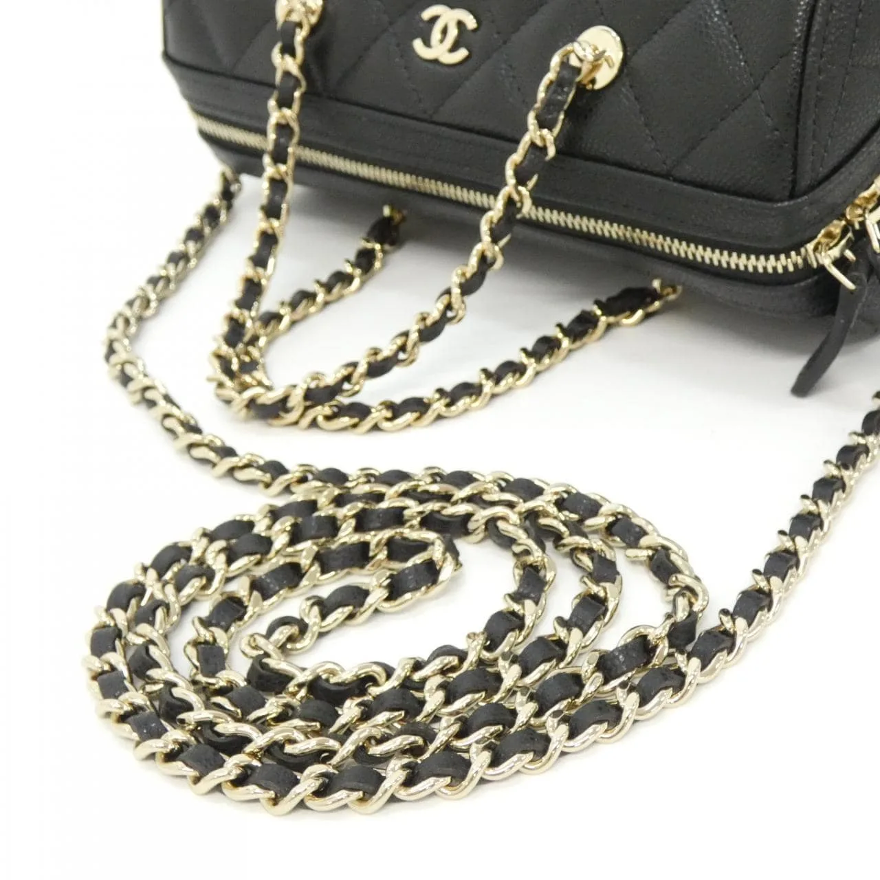CHANEL Timeless Classic AP4474 Handbag Grained Calfskin Black Grained Calfskin Rank A - Thumbnail 7
