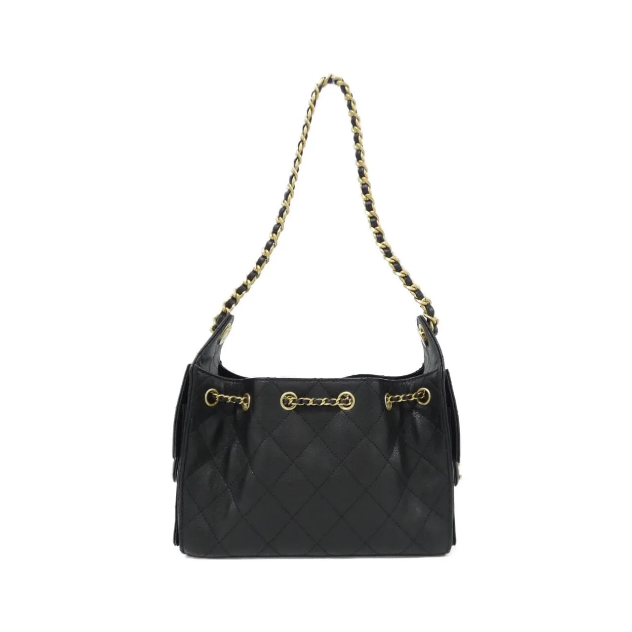 CHANEL AS5631 Shoulder Grained Calfskin 黑色 荔枝紋牛皮 未使用品 - 縮圖 2